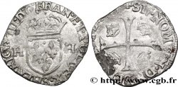 HENRI III Douzain aux deux H, 1er type 1577 Troyes