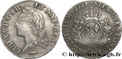 LOUIS XV DIT LE BIEN AIMÉ Écu aux branches d’olivier, buste lauré 1774 Bordeaux