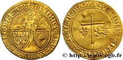 HENRY VI DE LANCASTRE - ROI DE FRANCE (1422-1453) - ROI D ANGLETERRE (1422-1461) et (1470-1471) Angelot d or 24/05/1427 Léopard