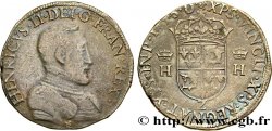 FRANCIS II. COINAGE IN THE NAME OF HENRY II Teston à la tête nue, 3e type 1559 Grenoble