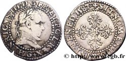 HENRI III Demi-franc au col plat 1587 Poitiers