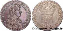 LOUIS XIV LE GRAND OU LE ROI SOLEIL Écu, portrait à la cravate courte 1673 Paris TTB+