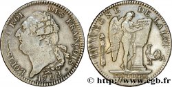 LOUIS XVI (MONARQUE CONSTITUTIONNEL) Écu dit au génie , type FRANÇOIS 1792 Paris