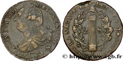 LOUIS XVI (MONARQUE CONSTITUTIONNEL) 2 sols dit au faisceau , type FRANÇOIS 1792 Montpellier