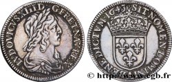 LOUIS XIII LE JUSTE Quart d écu, buste drapé et cuirassé (2e buste de Jean Warin) 1643 Paris, Monnaie du Louvre