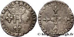 HENRI III Double sol parisis, 2e type 1578 Dijon