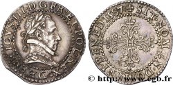 HENRI III Demi-franc au col plat 1587 Poitiers