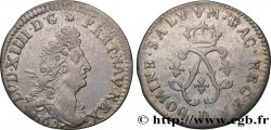 LOUIS XIV LE GRAND OU LE ROI SOLEIL Quatre sols aux deux L 1691 Lyon
