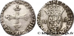 HENRY III Quart d écu, croix de face 1578 Rennes