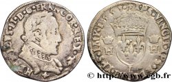 FRANCIS II. COINAGE IN THE NAME OF HENRY II Teston au buste lauré, 2e type 1559 Bayonne