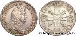LOUIS XIV  THE SUN KING  Écu aux huit L, 1er type 1691 Lyon AU/XF