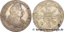 LOUIS XIV LE GRAND OU LE ROI SOLEIL Demi-écu aux huit L, 2e type 1704 Riom TTB