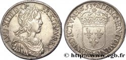 LOUIS XIV LE GRAND OU LE ROI SOLEIL Écu, portrait à la mèche longue 1653 Paris SUP/SPL