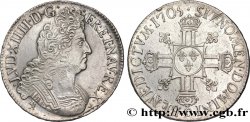 LOUIS XIV LE GRAND OU LE ROI SOLEIL Écu aux huit L, 2e type 1705 Rennes SUP/SPL