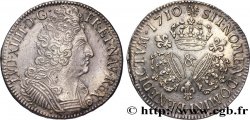 LOUIS XIV LE GRAND OU LE ROI SOLEIL Écu aux trois couronnes 1710 Aix-en-Provence SUP