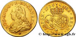 LOUIS XV DIT LE BIEN AIMÉ Louis d or aux écus ovales, buste habillé 1726 Aix-en-Provence TB+