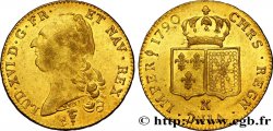 LOUIS XVI Double louis d’or aux écus accolés 1790 Bordeaux TTB+