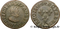 HENRI IV LE GRAND Double tournois, 2e type de Paris (légende française) 1609 Paris, Moulin des Étuves