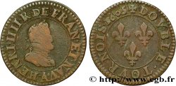 HENRI IV LE GRAND Double tournois, 1er type de Paris (légende française) 1605 Paris, Moulin des Étuves