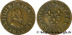 HENRI IV LE GRAND Double tournois, 1er type de Paris (légende française) 1605 Paris, Moulin des Étuves