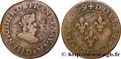 HENRI IV LE GRAND Double tournois 1609 Lyon