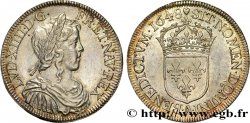LOUIS XIV THE SUN KING Demi-écu à la mèche longue 1648 Paris