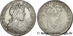 LOUIS XIV THE SUN KING Demi-écu à la mèche longue 1657 Rennes