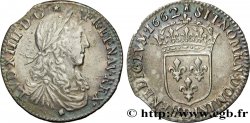 LOUIS XIV THE SUN KING Douzième d écu, portrait apollinien 1662 Lyon