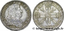 LOUIS XIV  THE SUN KING  Écu aux huit L, 1er type 1691 Metz MBC+