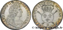 LOUIS XIV  THE SUN KING  Écu aux insignes 1703 Rouen EBC