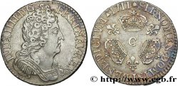 LOUIS XIV LE GRAND OU LE ROI SOLEIL Dixième d écu aux trois couronnes 1711 Caen