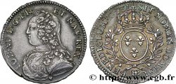 LOUIS XV DIT LE BIEN AIMÉ Demi-écu aux branches d olivier, buste habillé 1731 Strasbourg TTB+