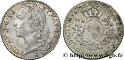 LOUIS XV  THE WELL-BELOVED  Demi-écu aux branches d’olivier, tête ceinte d’un bandeau 1748 Lille MBC+