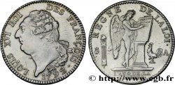 LOUIS XVI Écu dit  au génie , type FRANÇOIS 1792 Paris MBC+