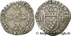 HENRI IV LE GRAND Quart d écu, croix feuillue de face 1603 Rennes