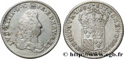 LOUIS XIV  THE SUN KING  Huitième d écu de Flandre 1686 Lille MBC