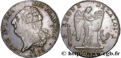 LOUIS XVI Écu dit  au génie , type FRANÇOIS 1793 Bayonne MBC+