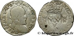FRANCIS II. COINAGE AT THE NAME OF HENRY II Demi-teston au buste lauré, 2e type 1560 Bayonne