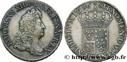 LOUIS XIV  THE SUN KING  Écu de Flandre dit “au buste âgé” 1686 Lille MBC+/EBC