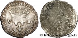 LOUIS XIV LE GRAND OU LE ROI SOLEIL Huitième d écu, 1er type, écu de face n.d. Nantes