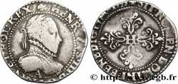 HENRI III Demi-franc au col gaufré 1575 Paris