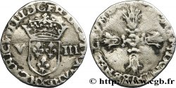 HENRI IV LE GRAND Huitième d écu, écu de face, 2e type n.d. s.l.