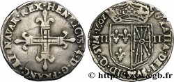 HENRY IV Quart d écu de Navarre 1602 Saint-Palais