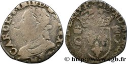 HENRI III. MONNAYAGE AU NOM DE CHARLES IX Demi-teston, 10e type 1575 (MDLXXV) Toulouse