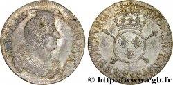LOUIS XIV LE GRAND OU LE ROI SOLEIL Demi-écu aux insignes 1701 Paris