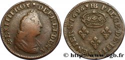 LOUIS XIV THE SUN KING IIII deniers 1696 Strasbourg