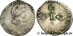 LOUIS XIII LE JUSTE Demi-franc 1615 Rouen