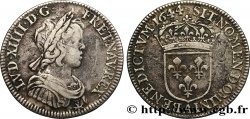 LOUIS XIV LE GRAND OU LE ROI SOLEIL Quart d écu, portrait à la mèche courte 1644 Paris, Monnaie de Matignon