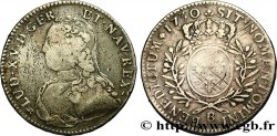 LOUIS XV DIT LE BIEN AIMÉ Demi-écu aux branches d olivier, buste habillé 1730 Rouen