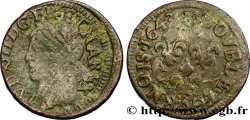 LOUIS XIII LE JUSTE Double tournois, type de Warin 1643 Bordeaux